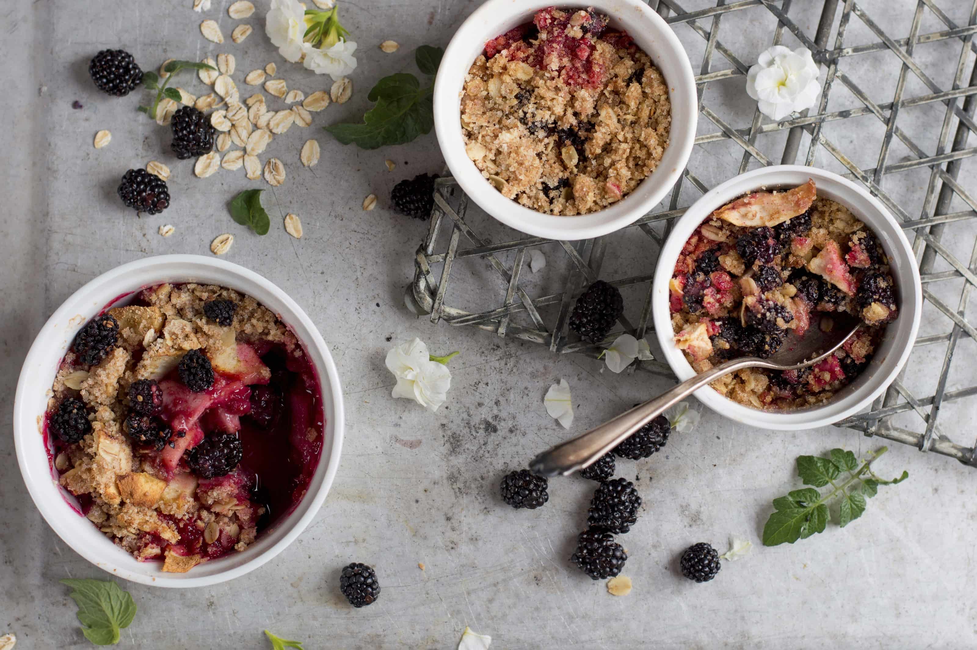 Apple and Blackberry Oat Crumble Recipe